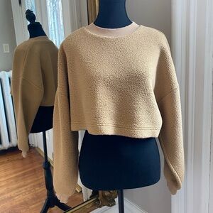 Aritzia Teddy cropped sweater